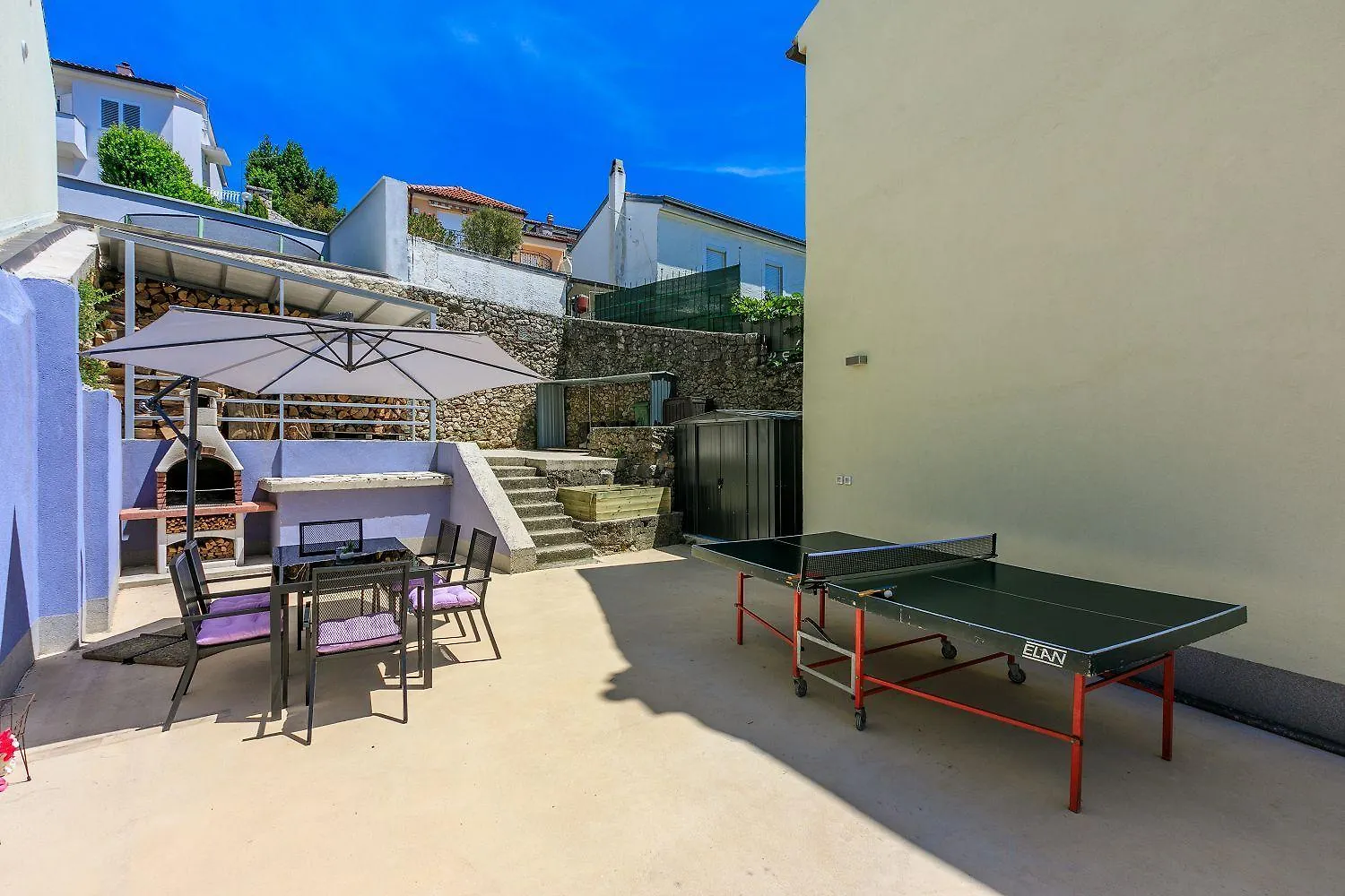 Hundefreundliches Ferienhaus Nur 270 Meter Zum Strand Mit Meerblick, Tischtennis, Grillbereich Crikvenica Croatia